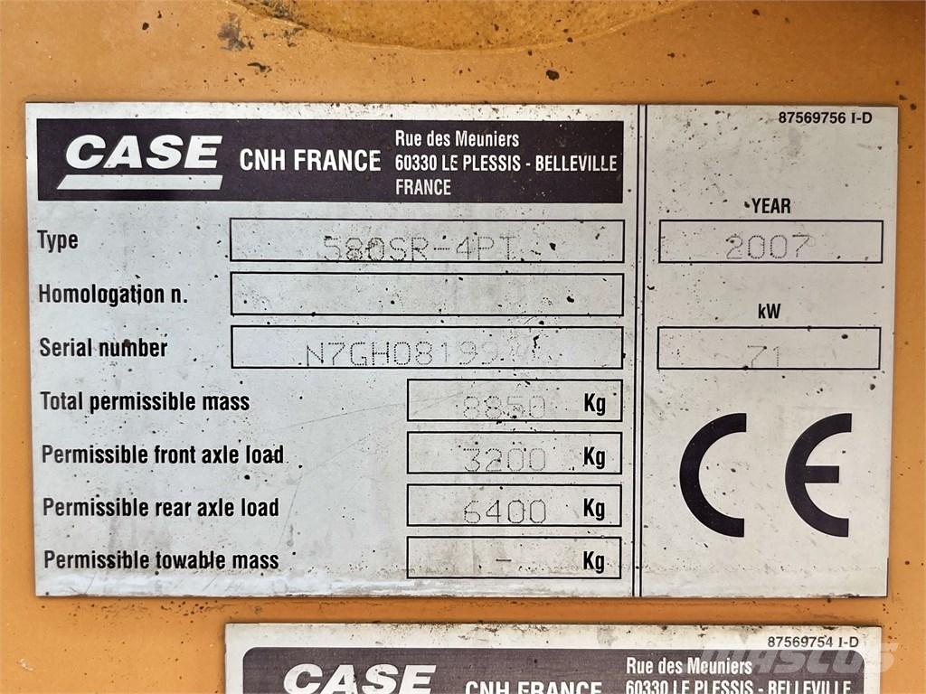 CASE 580 SR Buldoexcavatoare