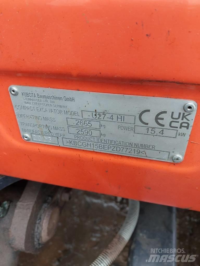 Kubota U 27-4 Mini excavatoare < 7t