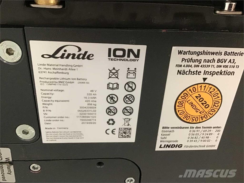Linde E16 ION Stivuitor electric
