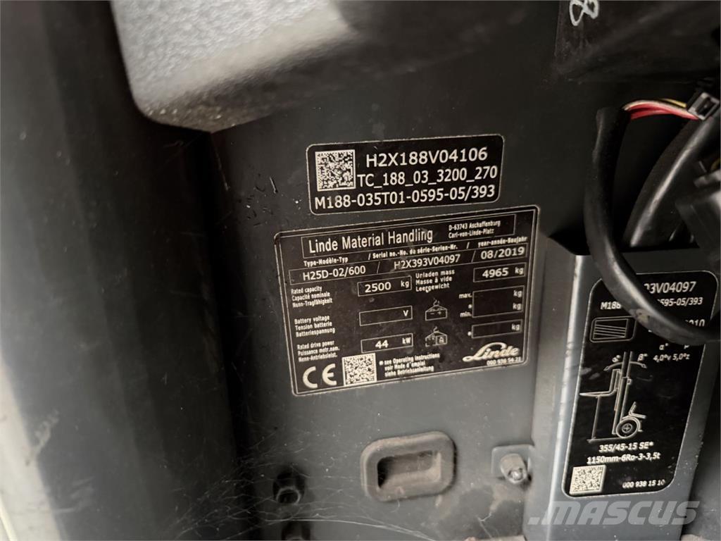 Linde H25D-02/600 Stivuitor diesel