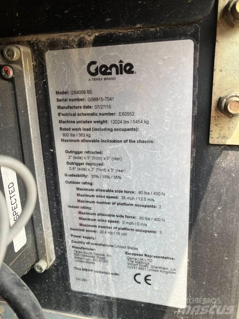 Genie GS 4069 BE Platforme foarfeca