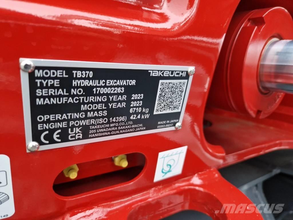 Takeuchi TB370 Mini excavatoare < 7t