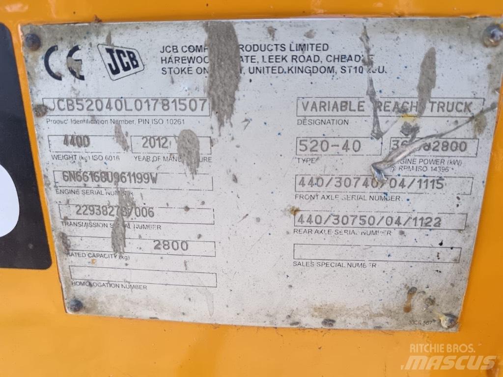JCB 520-40 Stivuitoare telescopice