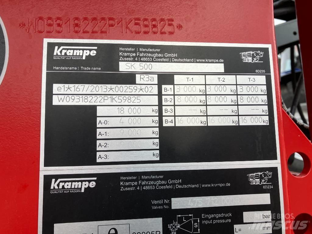 Krampe SK 500 Remorci rabatabile