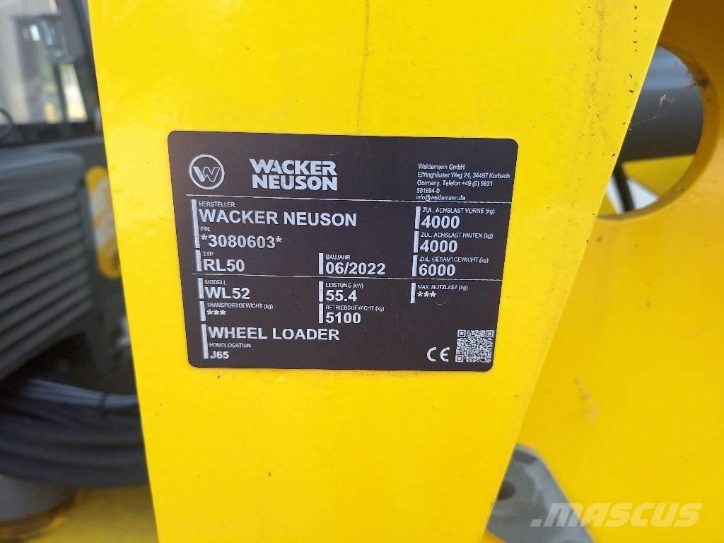 Wacker Neuson WL 52 Incarcator pe pneuri