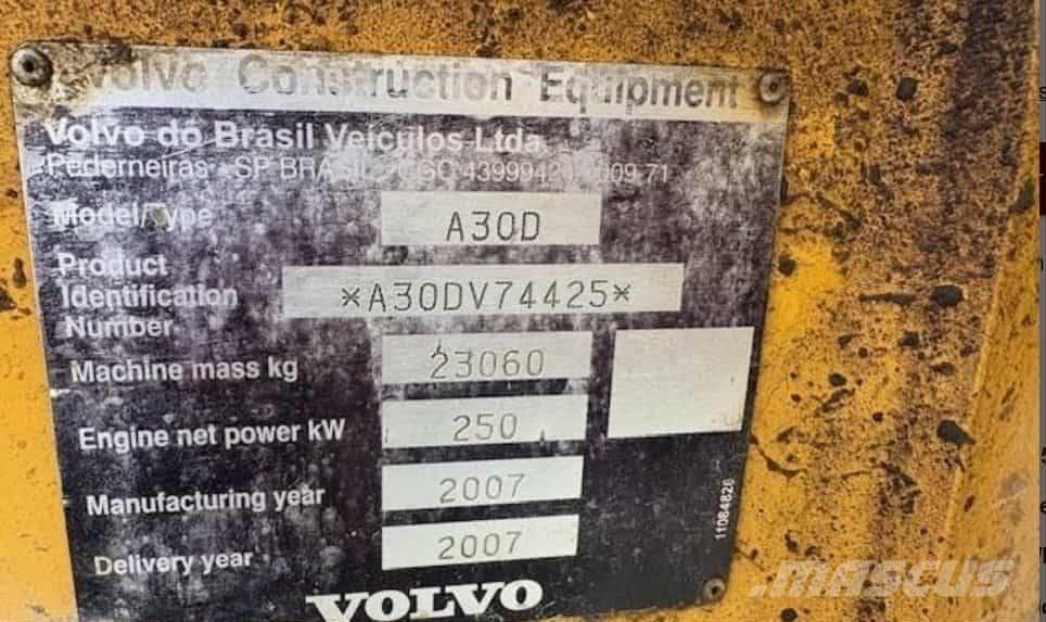 Volvo A 30 D Transportoare articulate