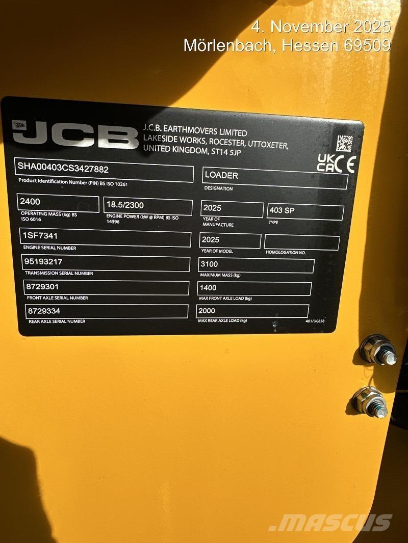 JCB 403 Incarcator pe pneuri