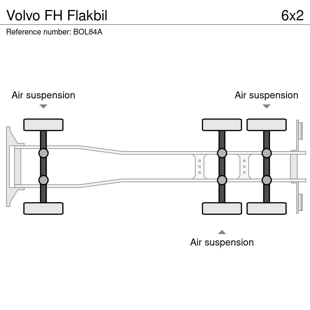 Volvo FH Flakbil Camioane platforma/prelata