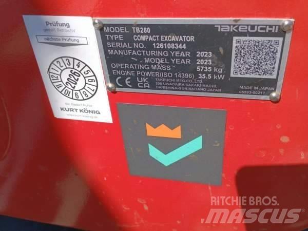 Takeuchi TB 260 Mini excavatoare < 7t