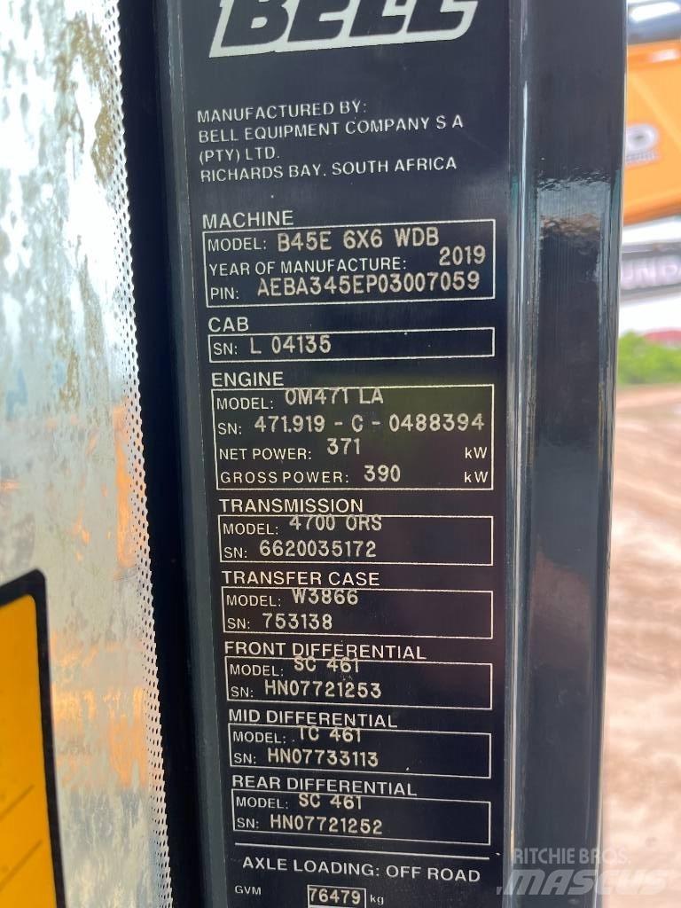 Bell B45E Transportoare articulate
