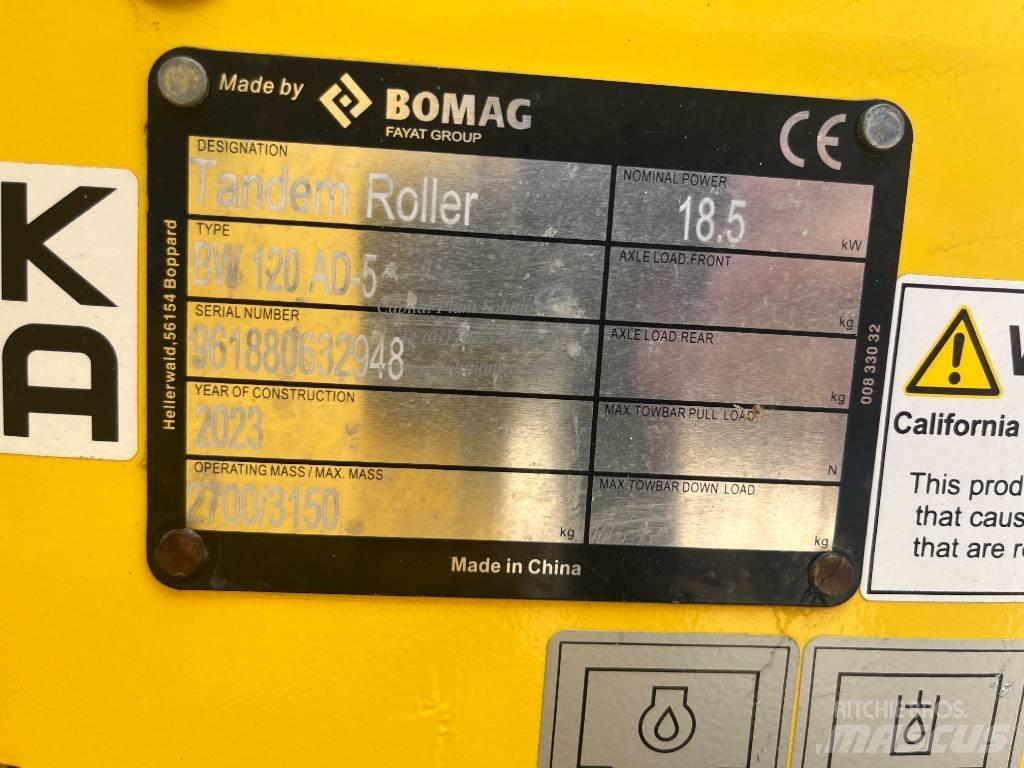 Bomag BW 120 AD-5 Cilindri compactori dubli