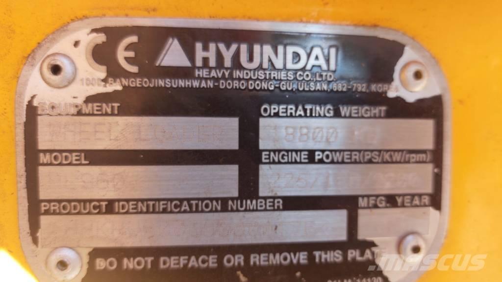 Hyundai HL 960 Incarcator pe pneuri