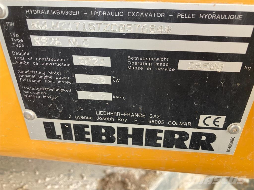 Liebherr R926 Excavatoare pe șenile

