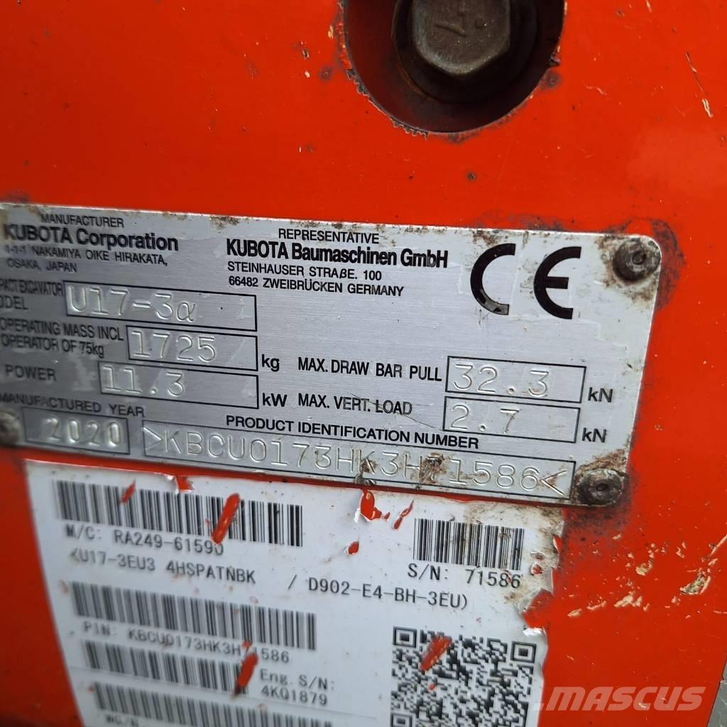 Kubota U 17-3 Mini excavatoare < 7t