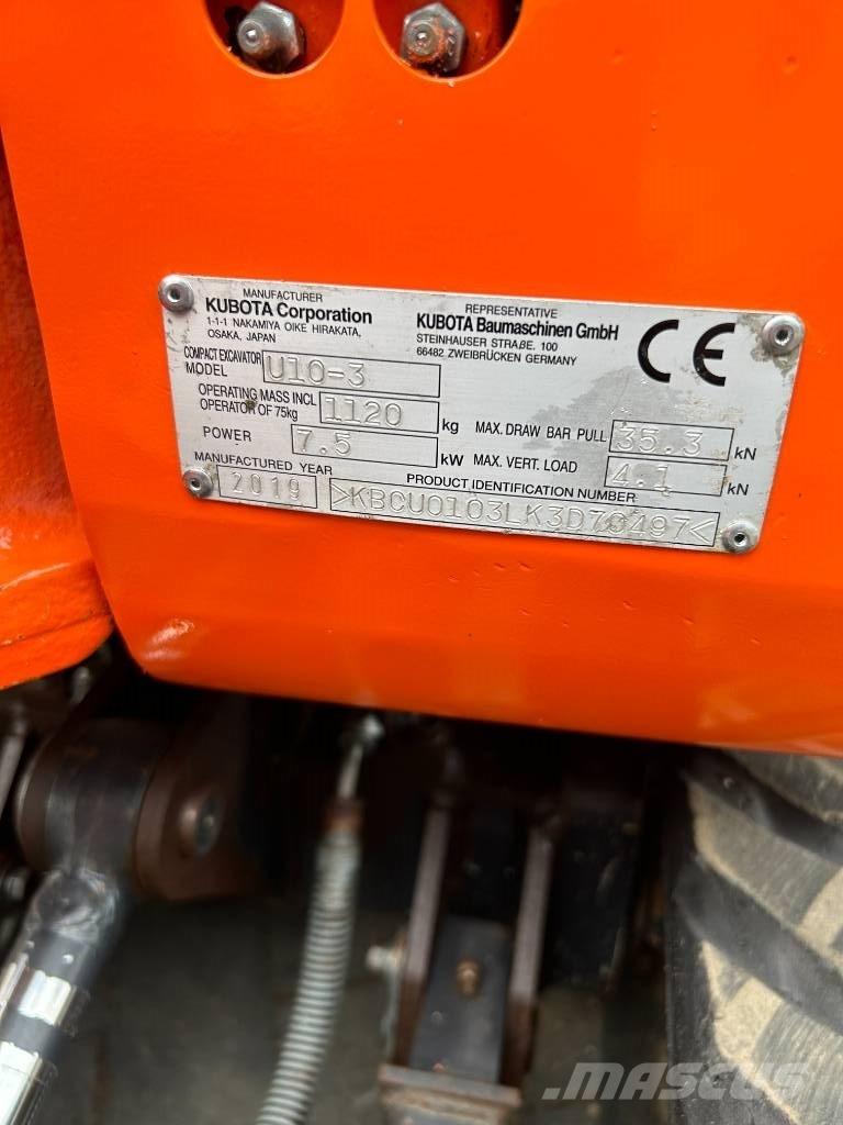 Kubota U 10-3 Mini excavatoare < 7t