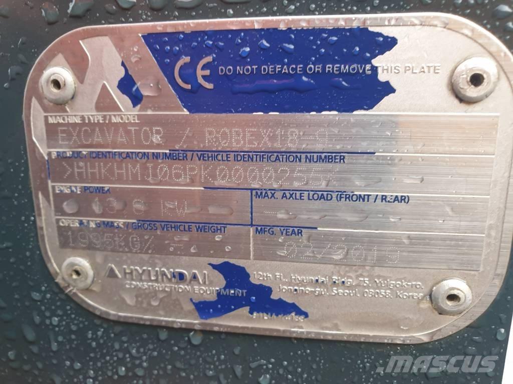 Hyundai Robex 18-9 Mini excavatoare < 7t