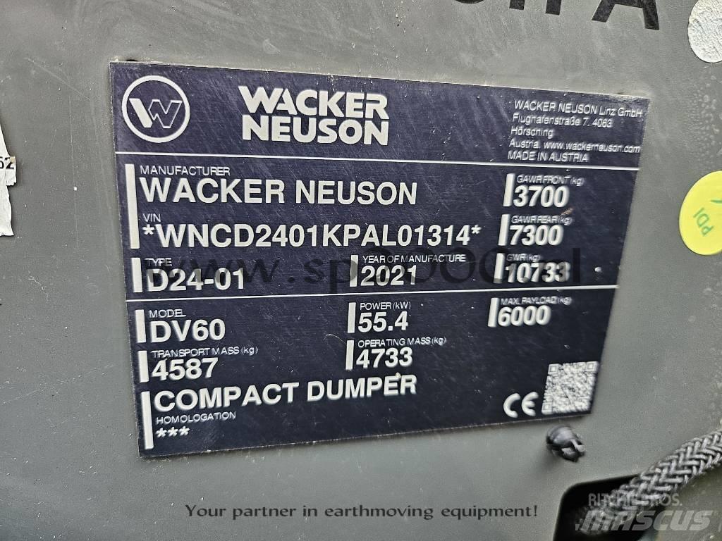 Wacker Neuson DV 60 Minitractor de teren