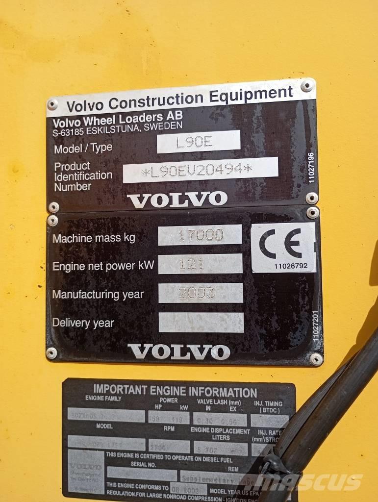 Volvo Radlader L90E Incarcator pe pneuri