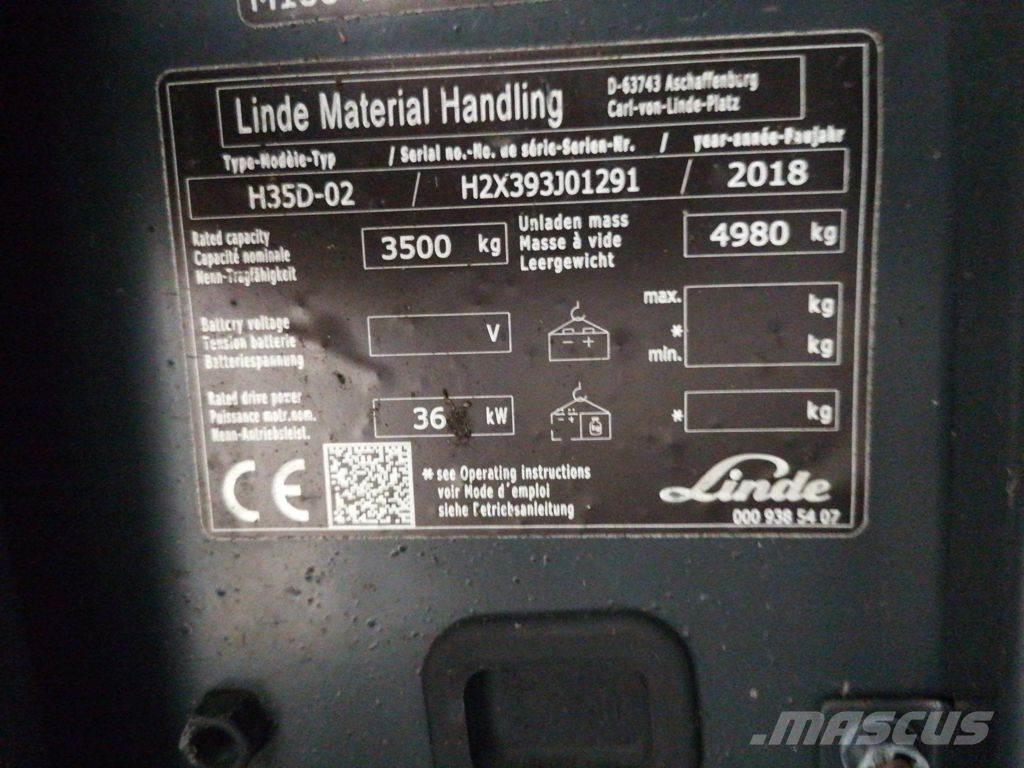 Linde H35D-02 Stivuitor diesel