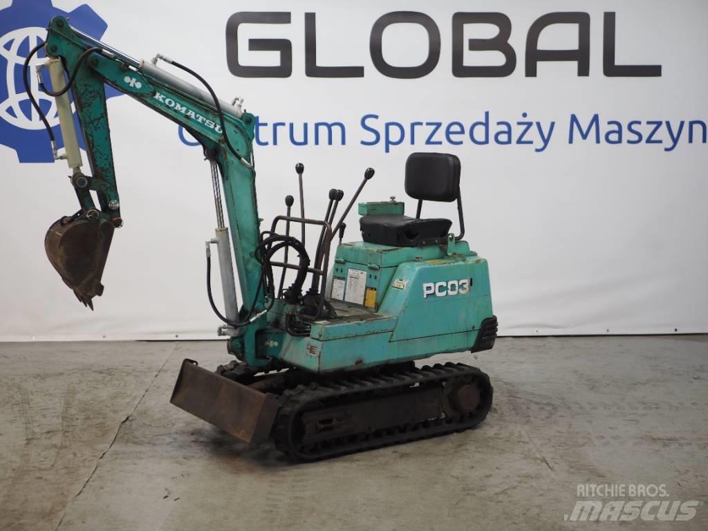 Komatsu PC03-1 Mini excavatoare < 7t
