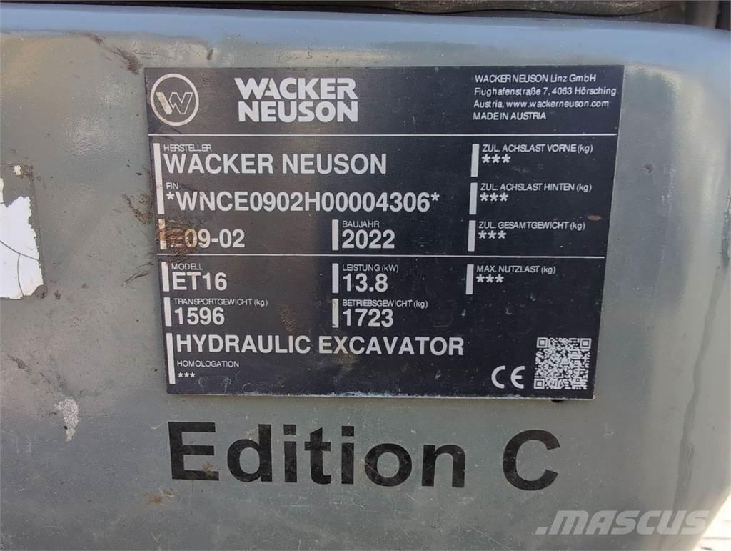Wacker Neuson ET16 Excavatoare pe șenile
