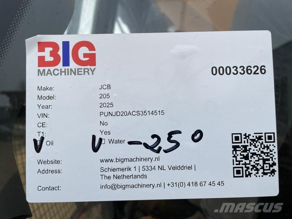 JCB 205 Excavatoare pe șenile
