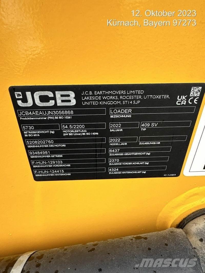 JCB 409 Incarcator pe pneuri