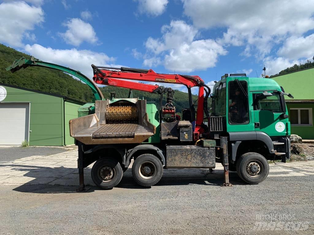 MAN - JENZ TGS 6x4 Masini de tocat lemn