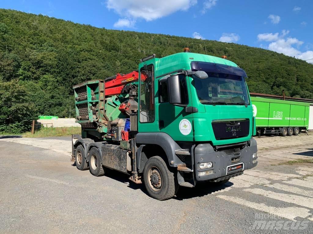 MAN - JENZ TGS 6x4 Masini de tocat lemn