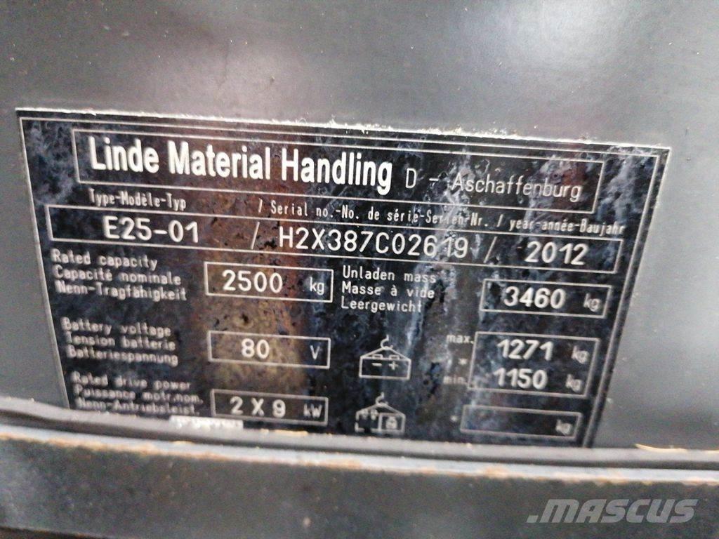 Linde E25-01 Stivuitor electric
