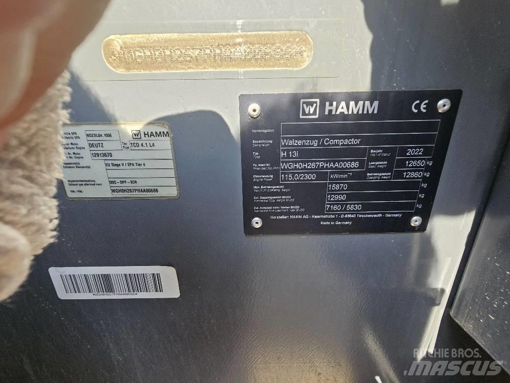 Hamm H13 i Compactoare monocilindrice