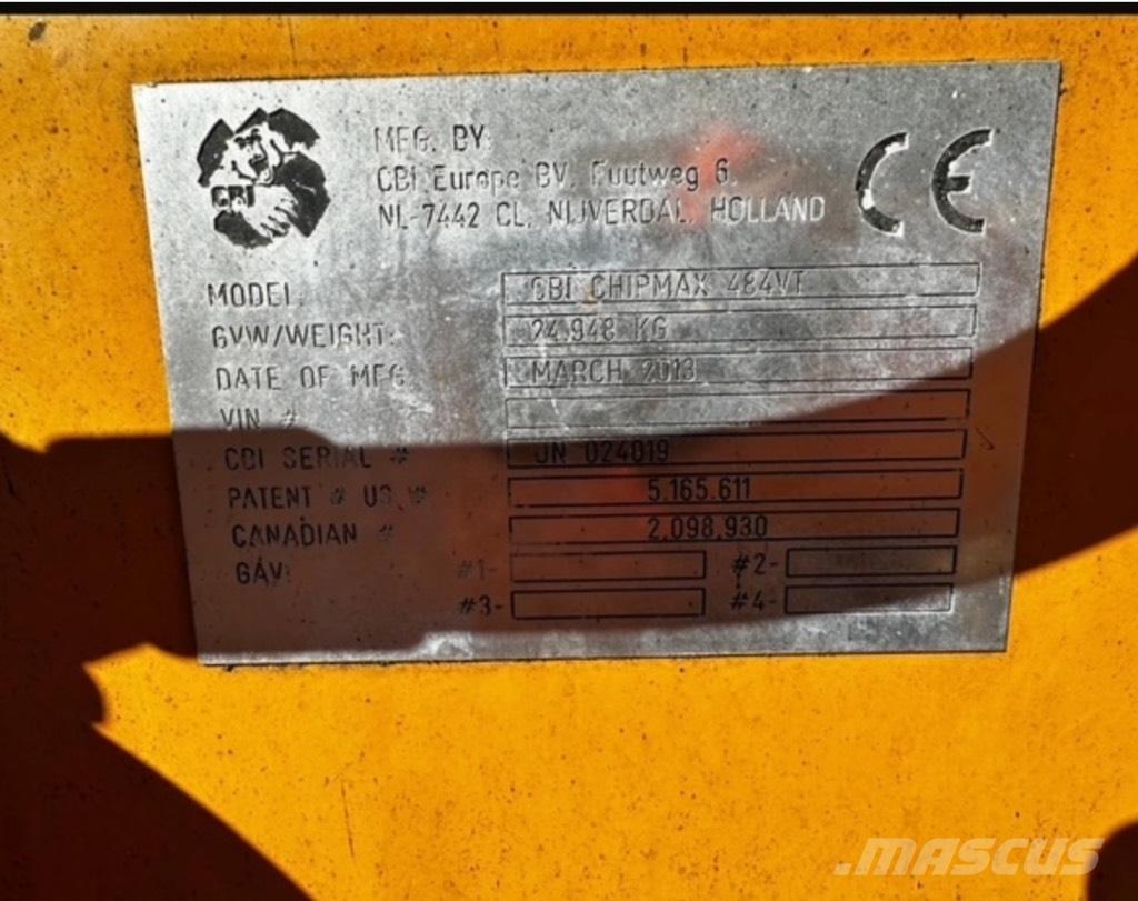 CBI Chipmax 484VT Masini de tocat lemn