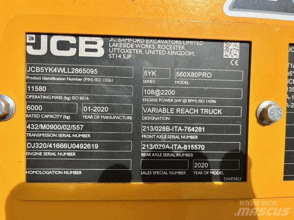 JCB 560-80 AGRI PRO Stivuitoare telescopice
