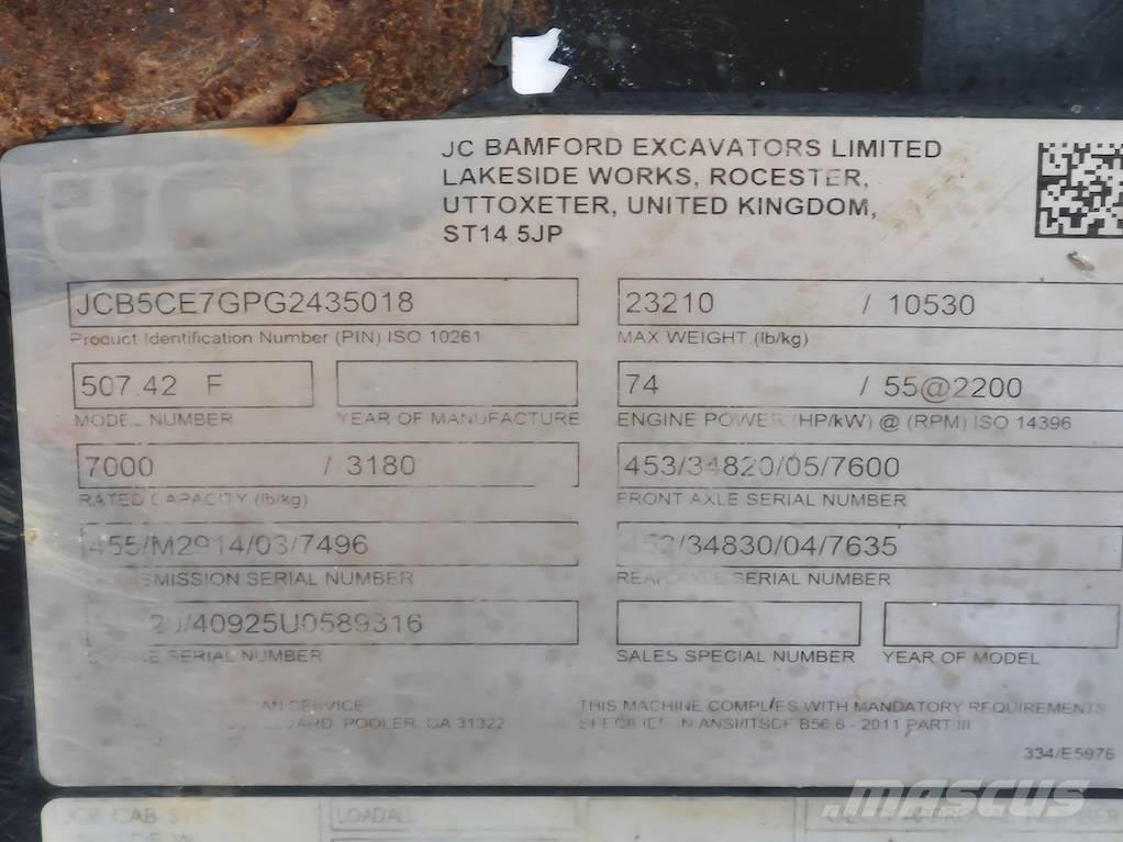 JCB 507-42 Stivuitoare telescopice