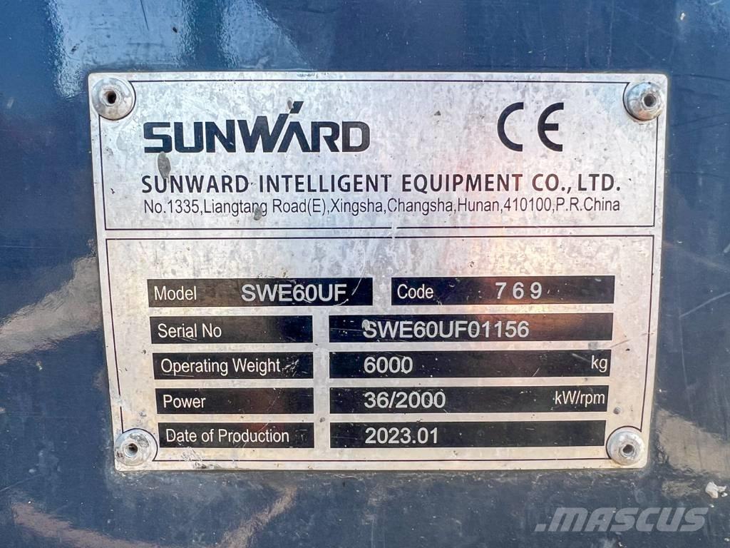 Sunward 60UF Mini excavatoare < 7t
