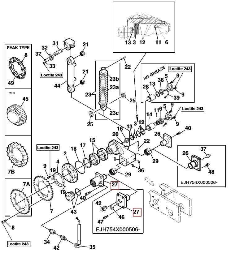  Sworzeń F063515 Capete pentru culegatoare