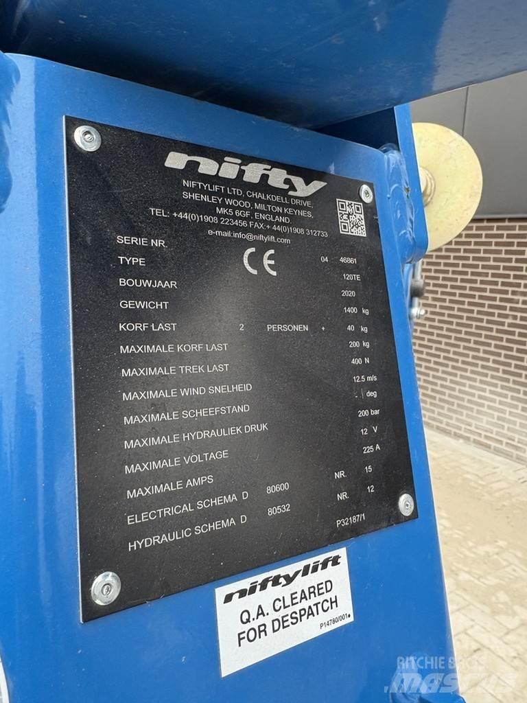 Niftylift 120t Platforme aeriene montate pe remorca