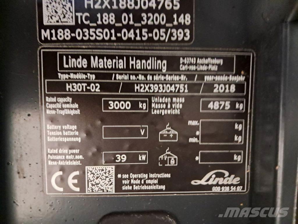 Linde H30T-02 Stivuitor GPL