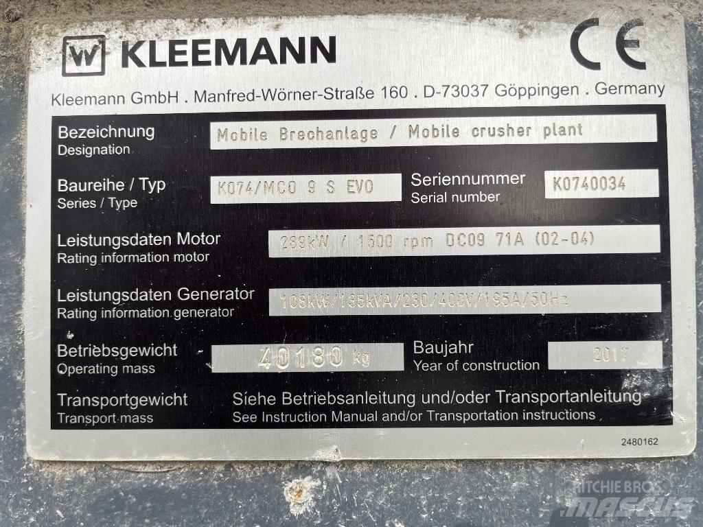 Kleemann MC 09 S Concasoare mobile