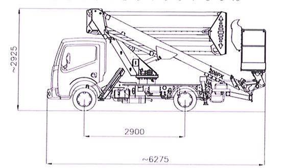 Skyking E209PX Platforme aeriene montate pe camion