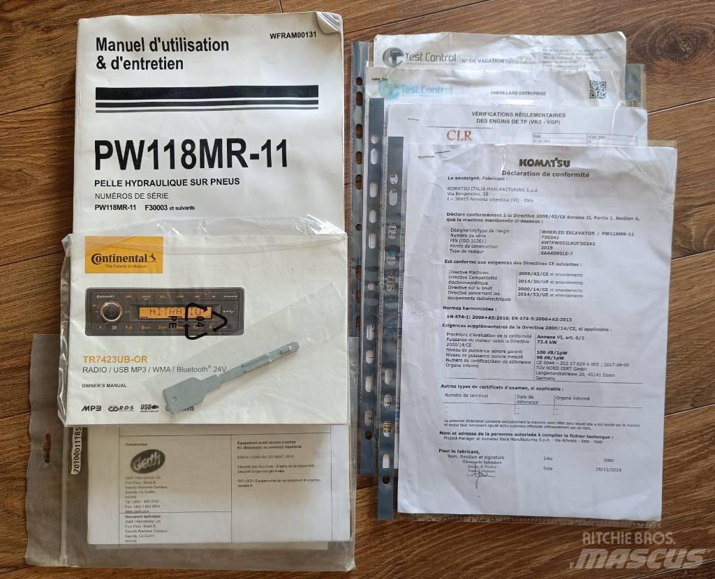 Komatsu PW118 MR-11 Excavatoare cu roti
