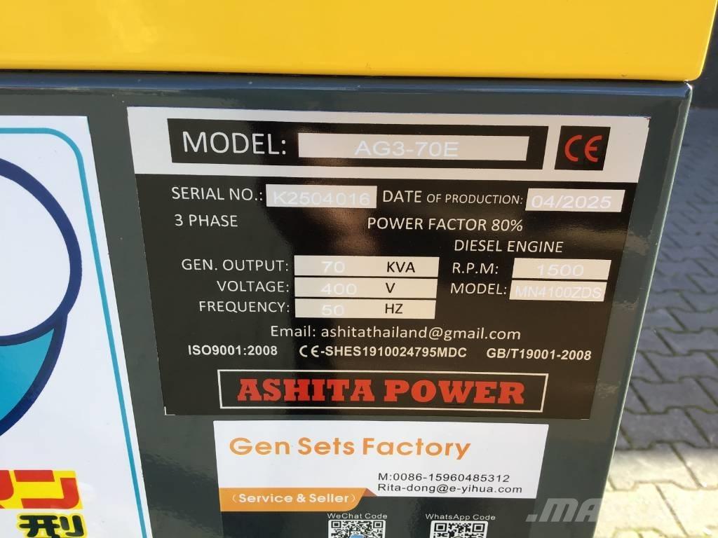 Ashita AG3-70E Generatoare Diesel