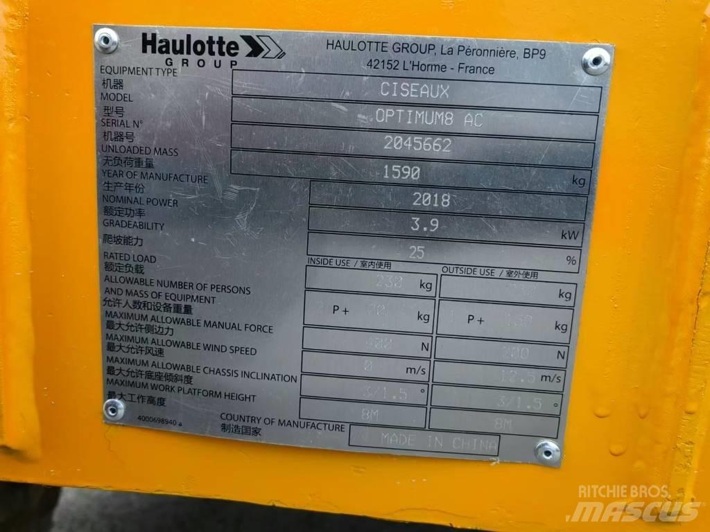 Haulotte OPTIMUM 8 Platforme foarfeca
