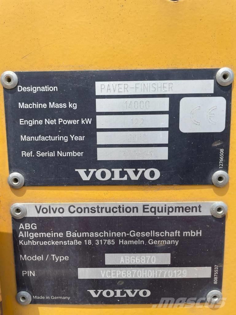 Volvo ABG 6870 Pavatoare asfalt