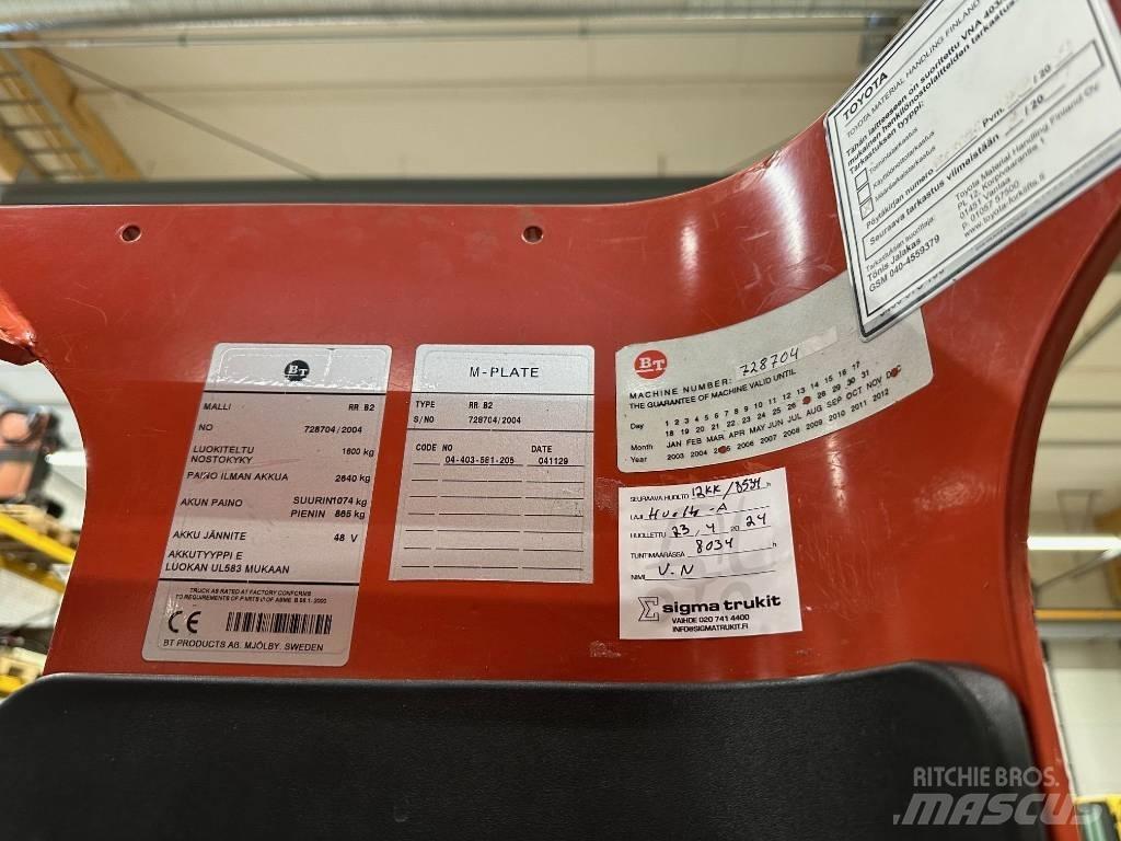 BT RR B 2 Stivuitor cu catarg retractabil