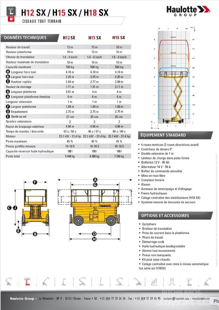 Haulotte H 15 SX Platforme foarfeca