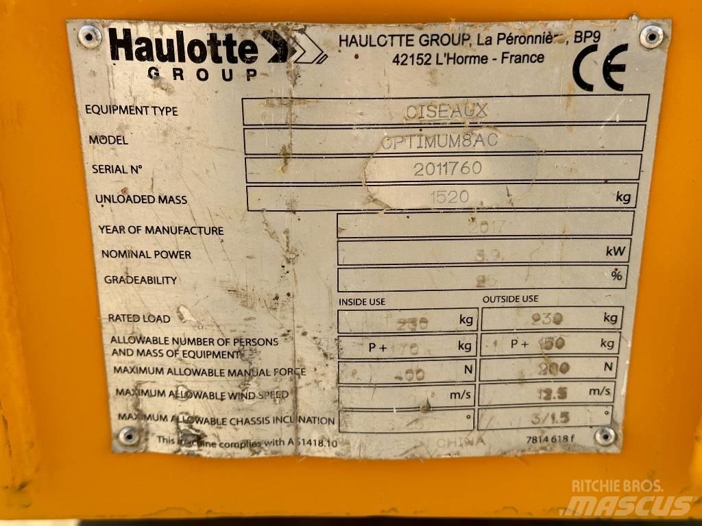 Haulotte OPTIMUM 8 Platforme foarfeca