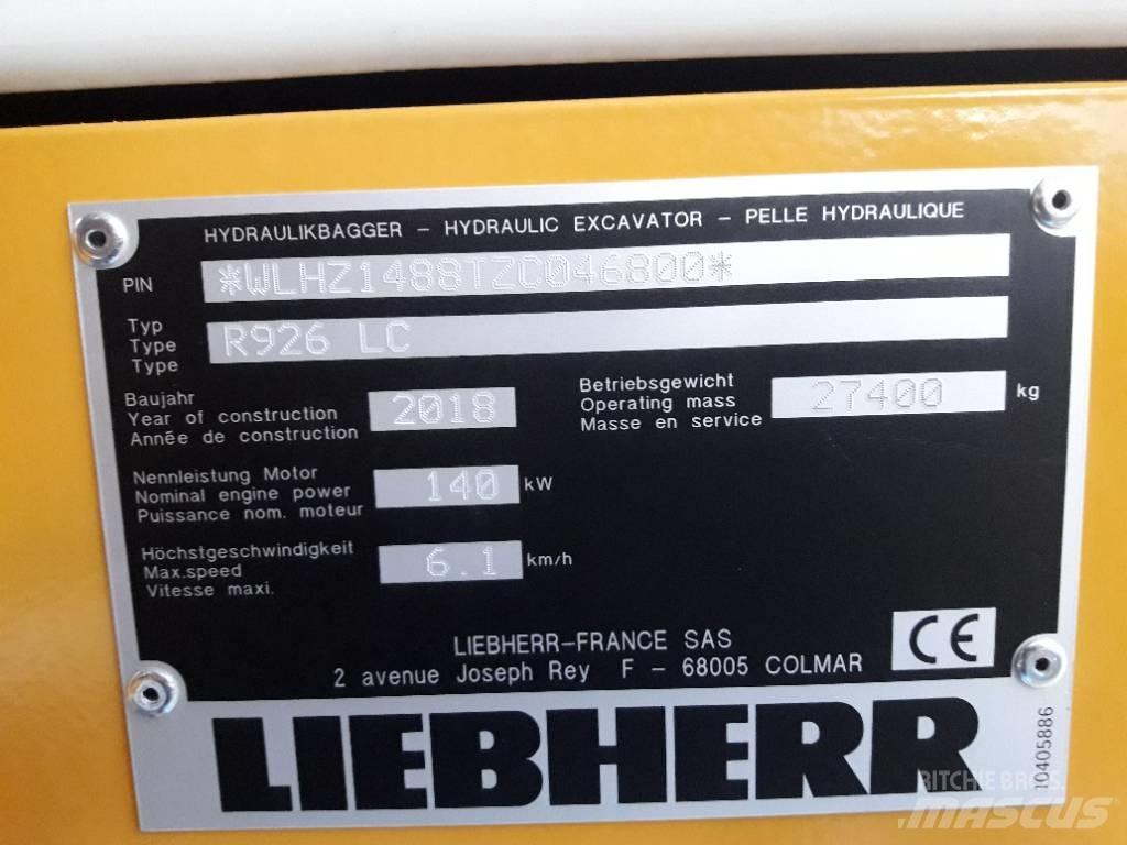Liebherr R 926 LC Excavatoare pe șenile
