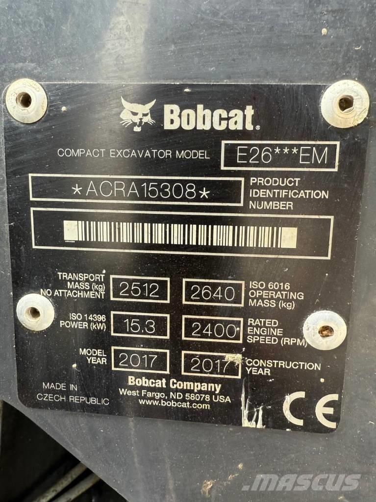 Bobcat E 26 EM Mini excavatoare < 7t