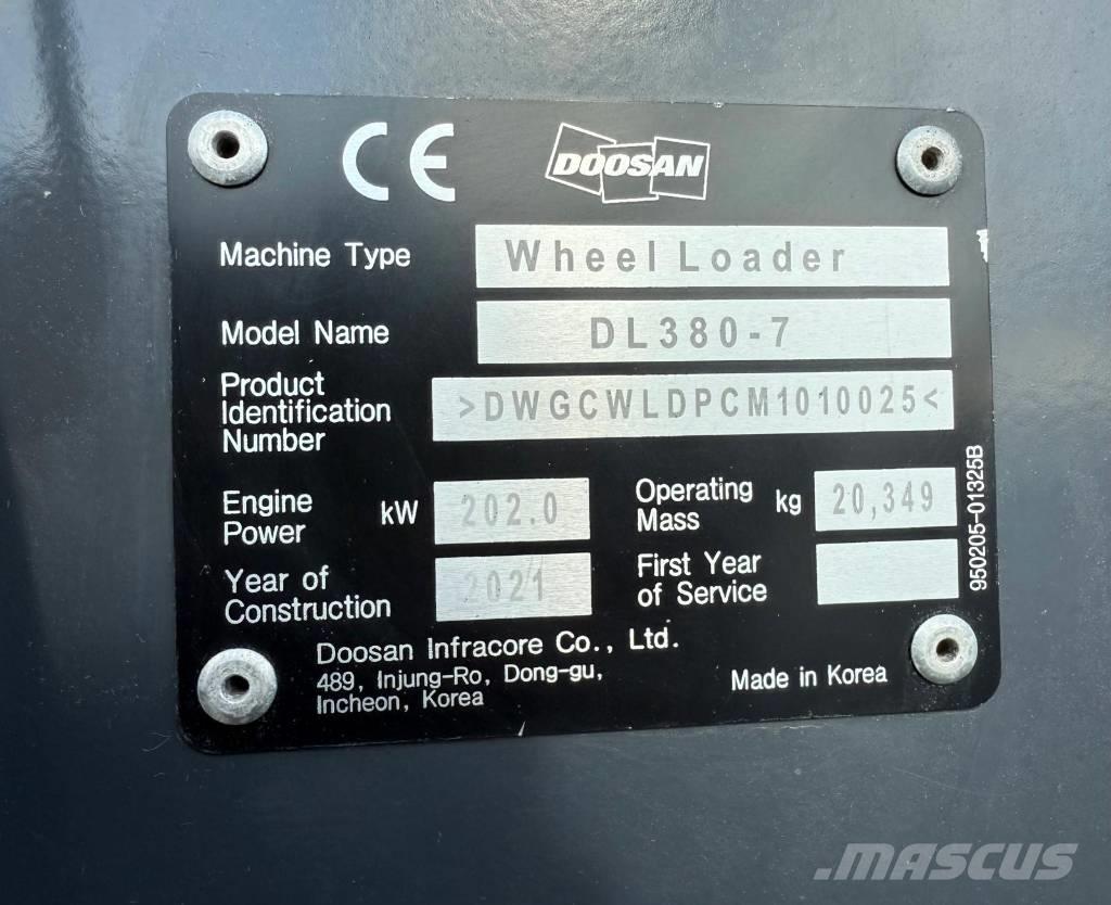 Doosan DL 380-7 Incarcator pe pneuri